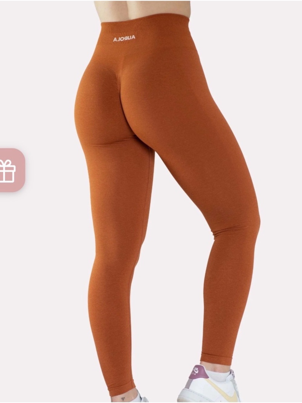 AUROLA  Intensify Leggings stretchy burnt orange size M